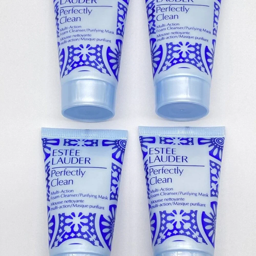 4 Estee Lauder Perfectly Clean Multi-action Foam Cleanser/ Purifying Mask, 1oz
